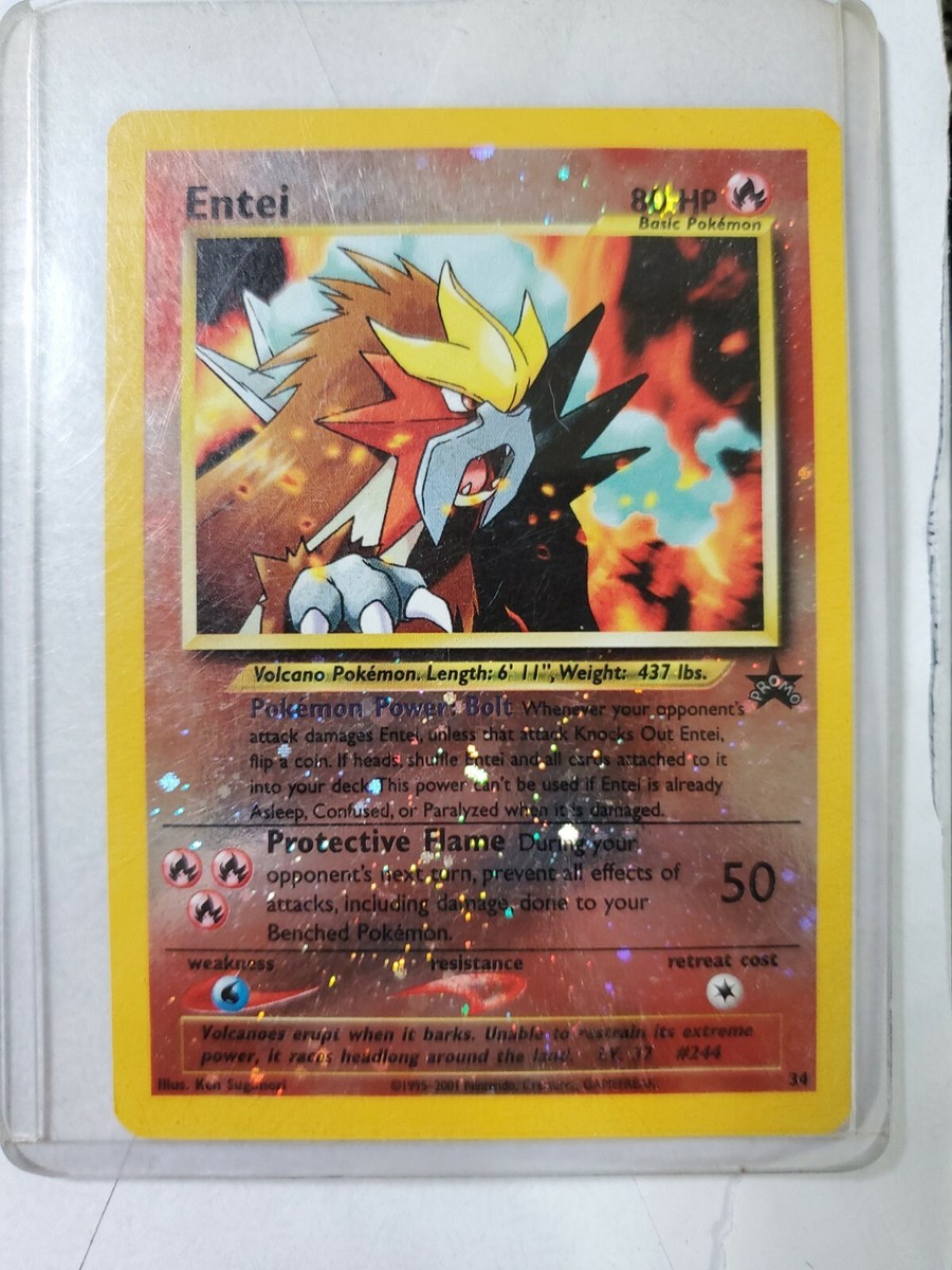 Entei Black Star #34 Promo Pokemon Card - Mint | eBay