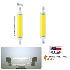 R7S LED 118mm Dimmable COB Bulb Glass Tube 20W Replace Halogen Light Spotlight