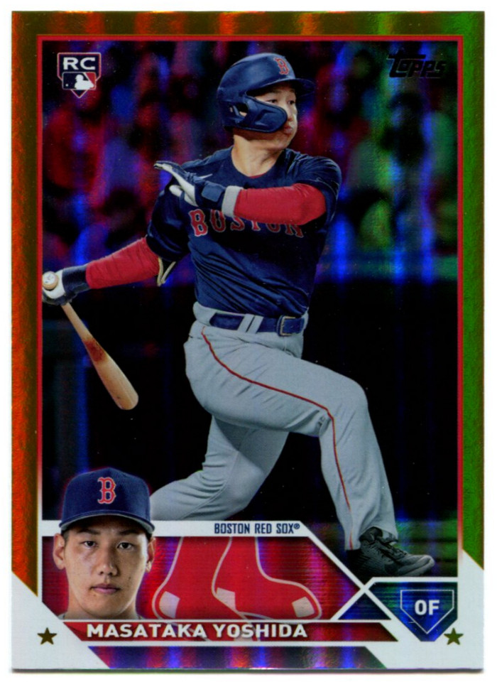 2023 Topps Series 2 Masataka Yoshida #471 Gold Foil Parallel Rookie Red Sox