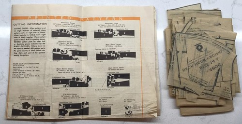 De Colección Pedido por Correo Patrón de Costura #4806 Falta Vestido con Cuello de Bufanda Talla 14.5 LEER - Imagen 4 de 5