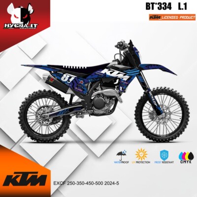Hochglanz Grafik Kit für KTM EXCF 250-350-450-500 2024-5