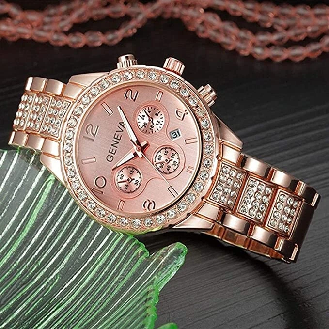 Relojes Para Mujer Reloj de Marca Relogio Feminino Dourado Joyeria Fina de  Moda