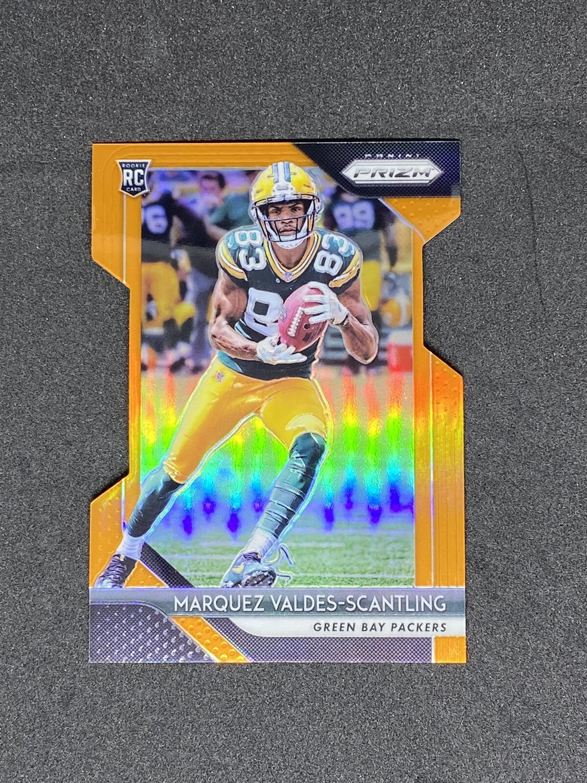 2018 Prizm Marquez Valdes-Scantling /249 Orange Die-Cut Rookie RC Chiefs #240