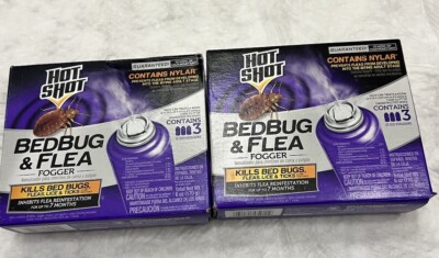 Bed Bug and Flea Killer Aerosol Fogger 3-Count Per Package (6 Total Foggers)