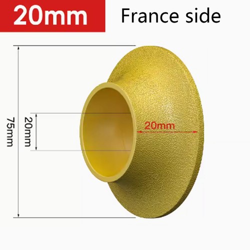 10-30mm Wet and dry Vacuum Brazed Diamond Grinding Wheel Demi Bullnose Edge Tool - Picture 14 of 39