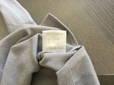 Pull TED LAPIDUS taille S/M gris souris neuf 109€ cachemire/soie