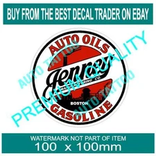 VINTAGE JENNY MANUFACTURING Co Decal Sticker Retro Motorsport Man Cave Stickers