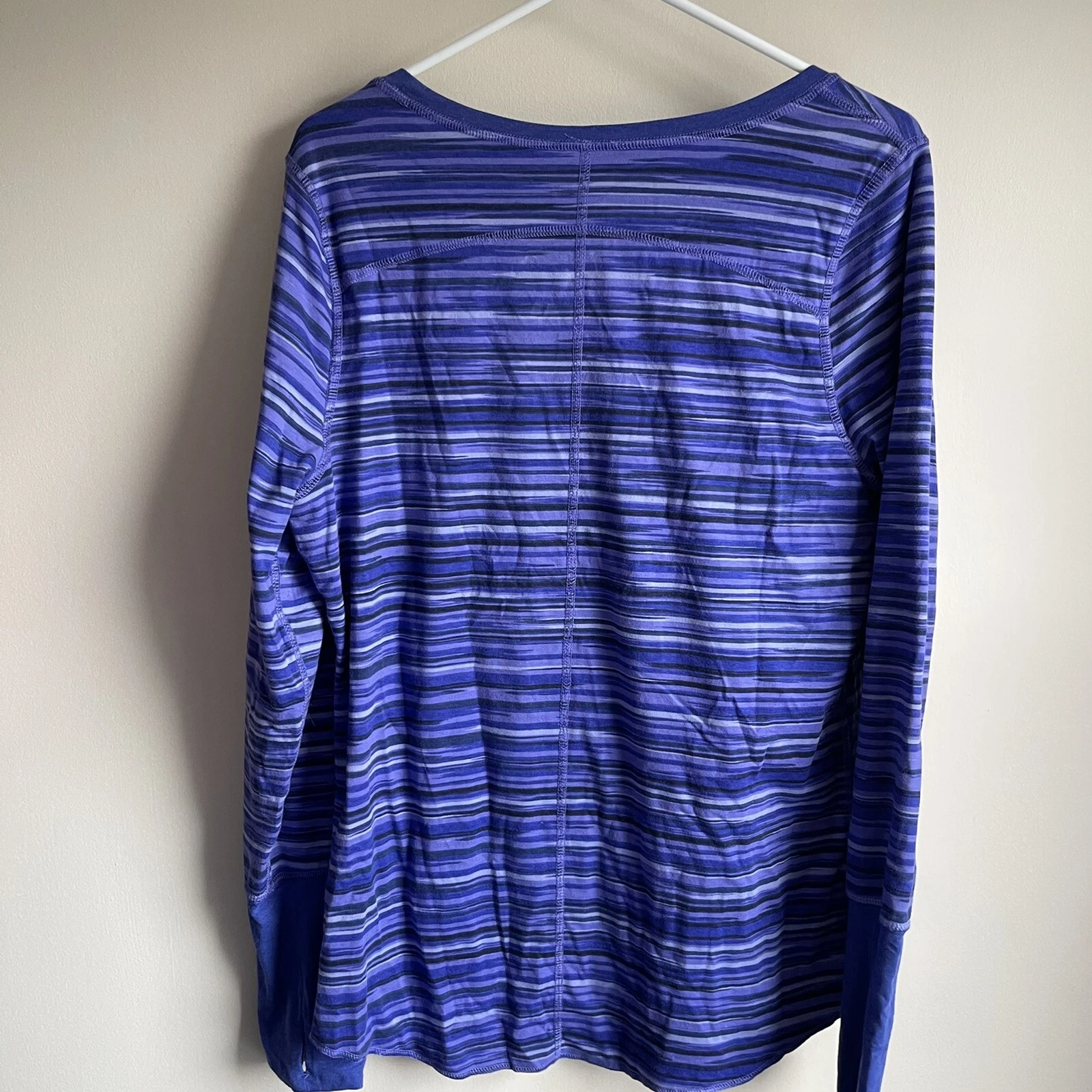 athleta spacedye raida reversible long sleeve tee shirt