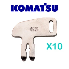 10 For Komatsu Master Battery Isolator Disconnect Keys K2C166 Equipment Keys