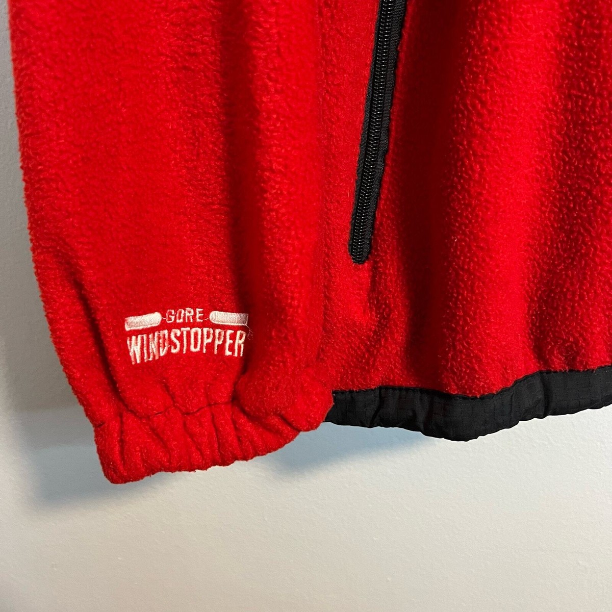 Vintage The North Face Gore Wind-Stopper Red 90s Fleece