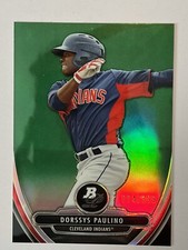 2013 Bowman Platinum Chrome Prospects Green Refractors #BPCP64 Paulino /399