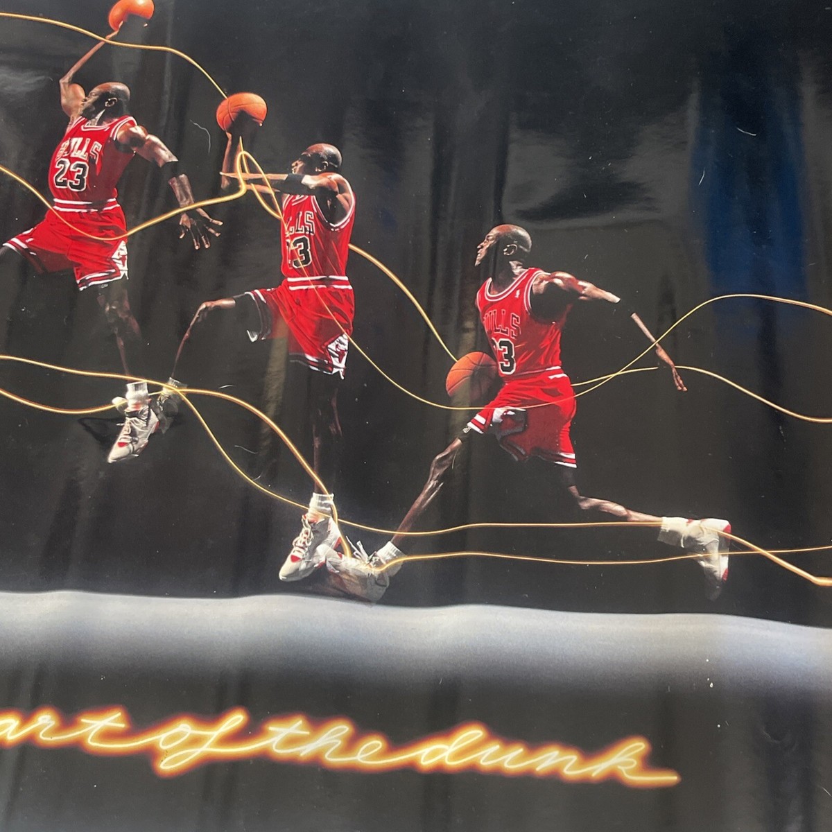 Nike Michael Air Jordan NBA Art Of The Dunk 23”X34”Poster HOF