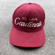 Vintage St Louis Cardinals Script Snapback Wool 90s Sports Specialties MLB *