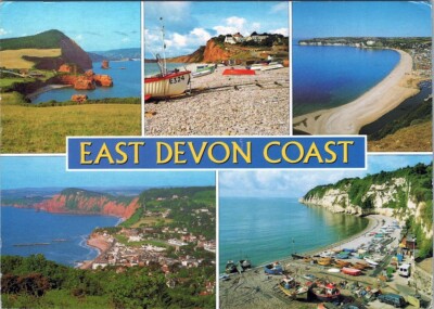 Postkarte E EAST DEVON COAST E Wasser Wasserressourcen Eigentum Foto AA07322
