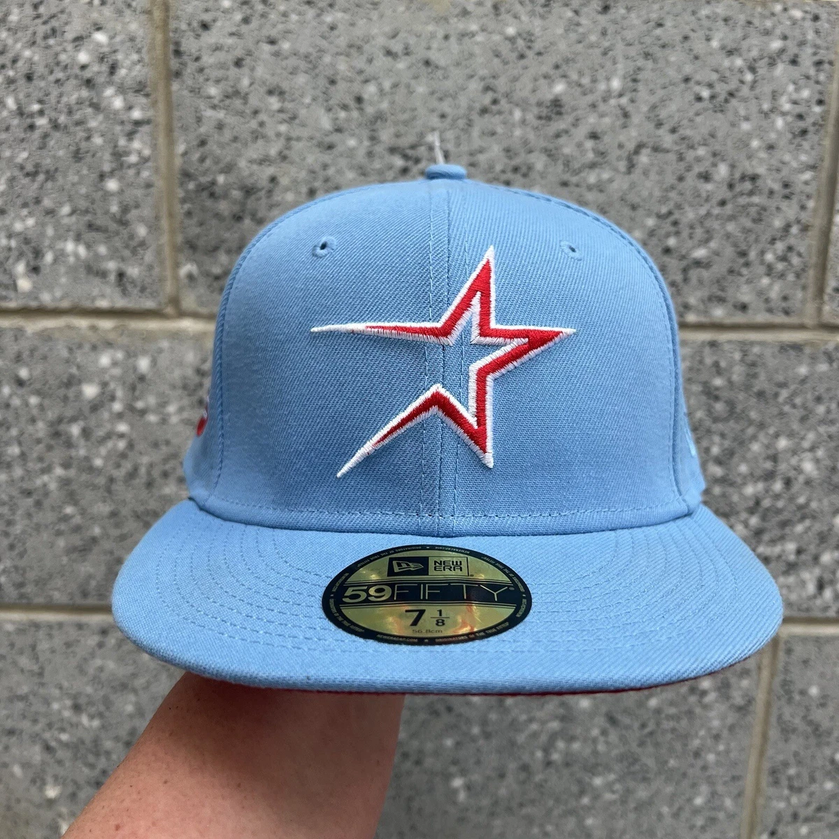 Houston Oilers Heather Patch 59FIFTY Grey New Era Fitted Hat