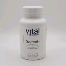 Vital Nutrients Quercetin 500mg 100 Vegan Capsules New & Sealed