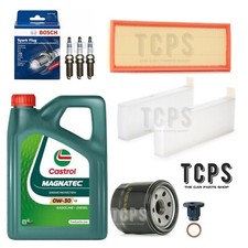 FITS PEUGEOT 3008 1.2 PETROL SERVICE KIT INC 4L CASTROL & ALL FILTERS & SPARK PL