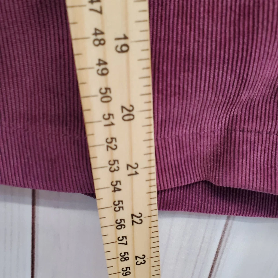 Lamb Blazer Jacket Women Large Corduroy Purple Vintage Y2K Military Buttons - Image 4 of 4