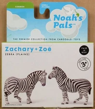 Noah's Pals "Zachary & Zoe" Zebra (Plains) 1:24 Wildlife Animal Figures NIB