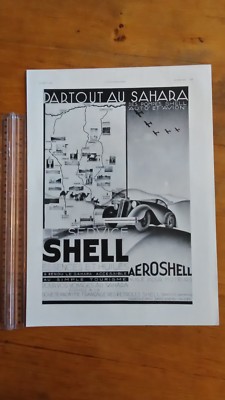 OLD ADVERTISEMENT - ADVERT ADVERTISING 1934 Frigélux back shell aeroshell