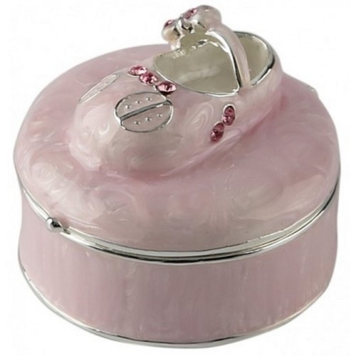 ETUI MIT SCHUH ROSA - TAUFE - GEBURTSTAG - VERONESE AT09054AA - Bild 1 von 2