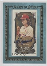 2024 Allen & Ginter Mini Baseball Blue Frame 15/50 Ted Simmons Auto HOF 15w8