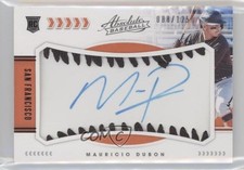 2020 Absolute Rookie Baseball Material Signatures Black Mauricio Dubon Auto 0b2