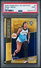 2025 Panini Angel Reese #5- The National Exclusive Silver Packs 40 /50 PSA 9