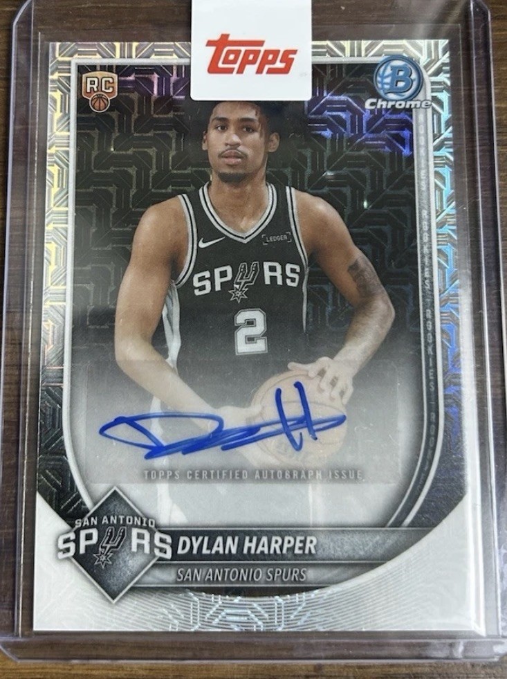 Topps 26 Bowman Chrome Autographs Dylan Harper Spurs RC Auto Mojo, Taking Offers