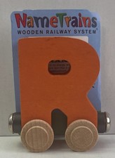 Maple Landmark Inc. 100184 NameTrains "R" Orange Wooden Letter Car