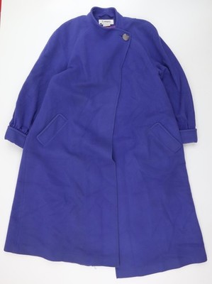 Lampert London Damen blau Wolle langer Mantel Größe 12