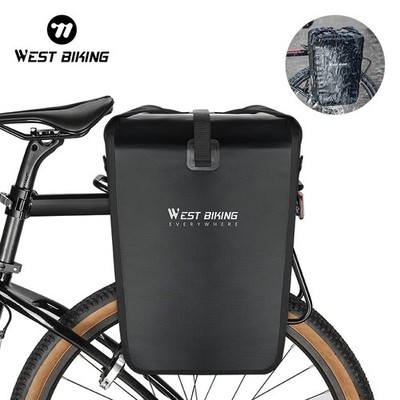 WEST BIKING Wasserdichte Fahrrad Tasche Gepäck Einzelne Fahrradtasche 25L 1pcs