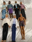 Vintage Lot Of 7 Mattel African American Male Black Ken Barbie Dolls (7) Clothes
