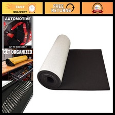 Marine Foam Roll - Self Adhesive Black 60"x16"x1/2" Closed Cell Padding Sheet -