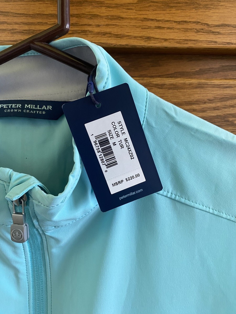 Peter Millar Turquoise Flex Adapt Full-Zip Vest MC24XZ02 Men's