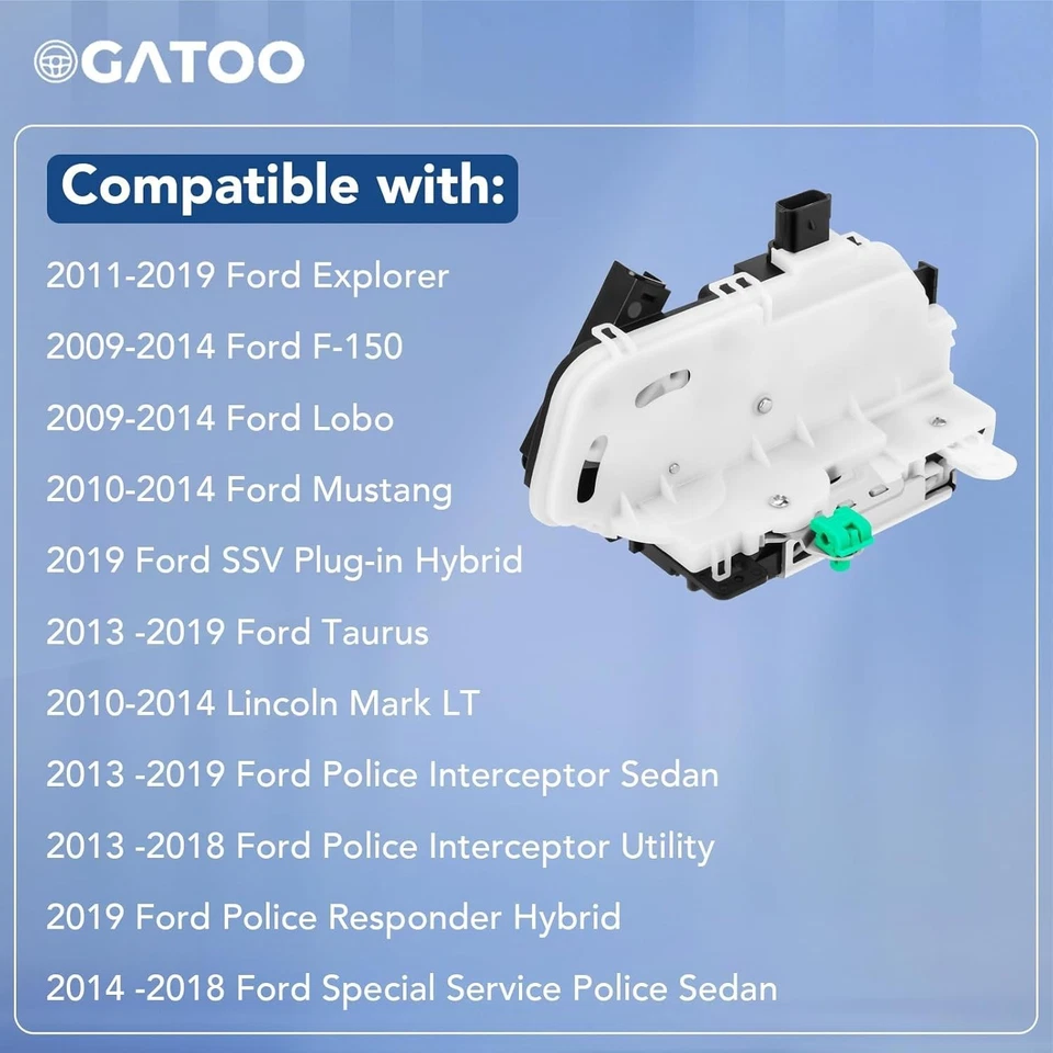 Actuador de pestillo de cerradura de puerta del lado del conductor delantero izquierdo apto para Ford F150 F-150 Lobo... Foto 3 de 4