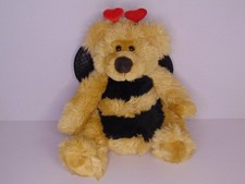 NWT Russ Berrie  Breezy  the Bumble Bee Teddy Bear w/ Hearts Valentine  s Plush