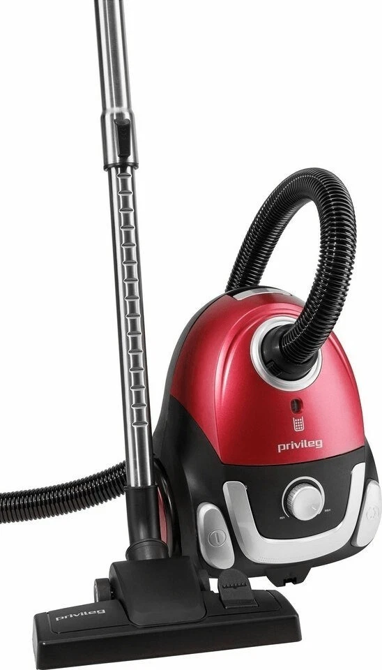 Bodenstaubsauger  Rot Schwarz 700W Turbodüse Beutel Privileg CJ151JCP-070 369330 - Bild 2 von 4