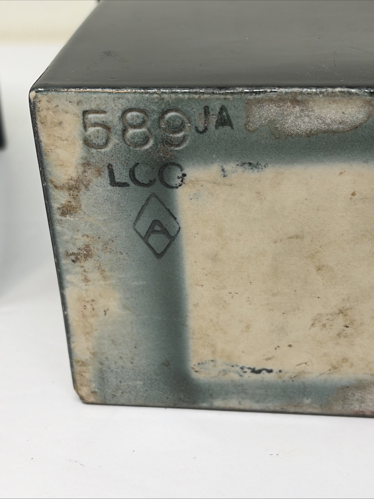 2 - Vintage Ice Cream Shop Jars - Metal & Ceramic - Walnut & Strawberry