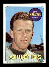 1969 Topps #23 Lew Krausse  EX/EX+ X2521085