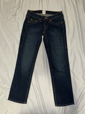 true religion jeans 25 low rise vintage, dark blue