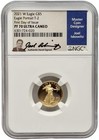 2021-W Proof 1/10 oz American Gold Eagle NGC PF70 UC FDI Iskowitz Signed