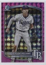 2025 Bowman Chrome Prospects Fuchsia Geometric Refractor Carson Williams 14cn