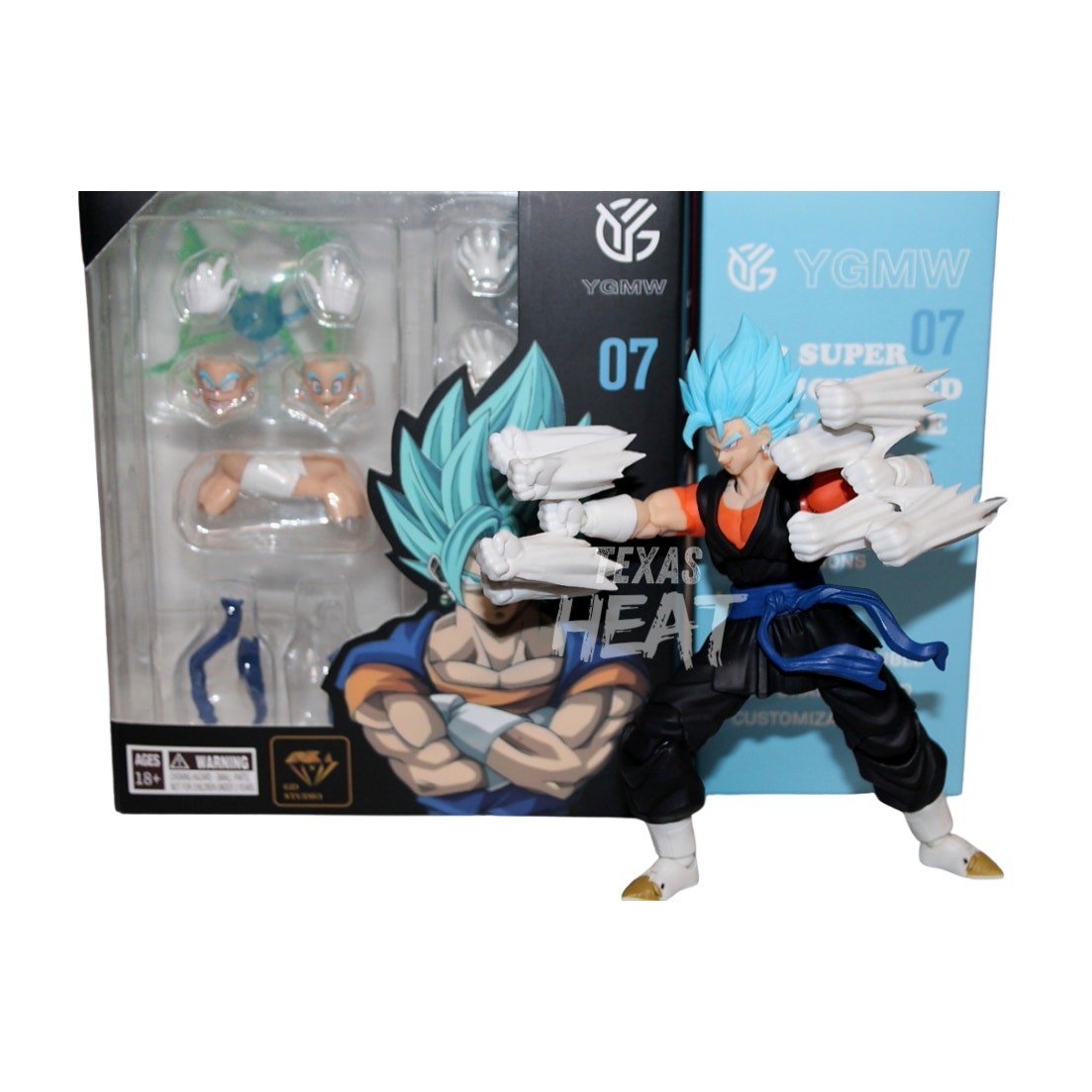 Dragon Ball Heroes YGMW Vegito 007 Super Saiyan Blue OC Toys READ
