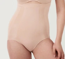 SPANX Women's Soft Nude OnCore High Waist Shaping Briefs Sz SMALL