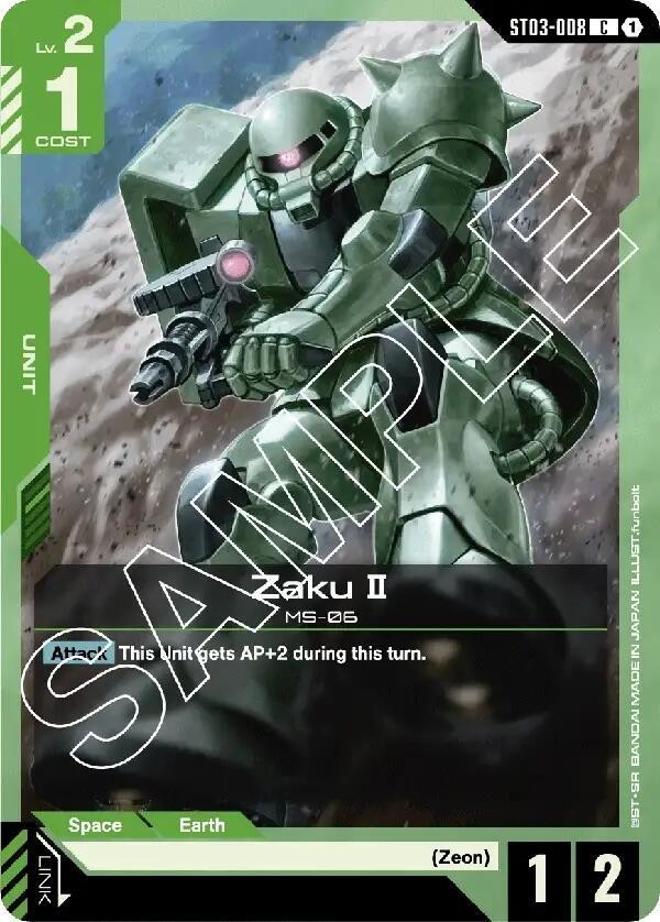 Zaku II - ST03-008 NM - Gundam TCG Card Game | eBay