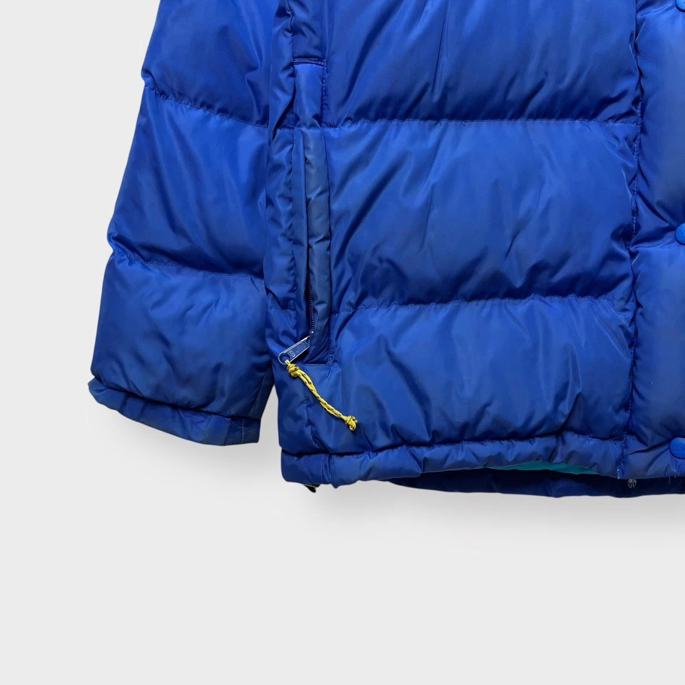 Vtg 70s REI Quilted Goose Down Puffer Jacket, Expedition Detachable Hood, M - Image 4 of 4