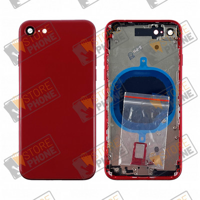 Châssis Arrière Complet Pour IPhone 8 Plus - Rouge - Remplacement Facile