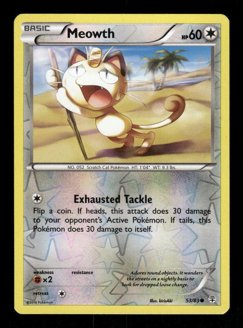 Meowth 53/83 Generations Reverse Holo MP