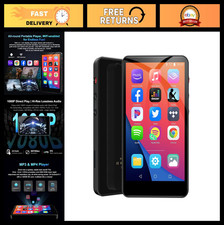 144GB Bluetooth MP3 Player, 4" HD Touch Screen, WiFi Music  E-Book Player, Supp